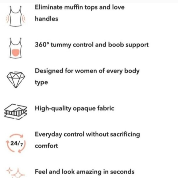 NEW Empetua By Shapermint Scoop Neck Cami Nude Size 3XL Shapewear Tank Top 62001 - Picture 5 of 12